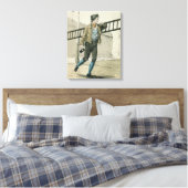 De lampverlichting canvas afdruk (Insitu (Slaapkamer))