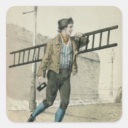 De lampverlichting vierkante sticker (Voorkant)