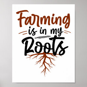 De landbouw ligt in mijn moederland. poster