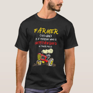 De landbouwer definieert een persoon die in T uits T-shirt