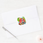 De Landbouwers van de uil Hart Sticker (Envelop)
