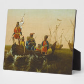 De landing van Columbus, c.1837 (olie op canvas) Fotoplaat (Zijkant)