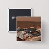 De landingsplaats van de rover vierkante button 5,1 cm (Voorkant /achterkant)