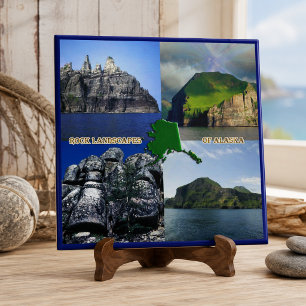 De Landschappen van de rots van de Collage van Tegeltje
