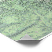 De landschapskaart van de Alpen Poster (Hoek)