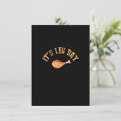 De lange dag van de Thanksgiving Turkije Kaart (Staand voorkant)