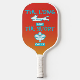 De lange en korte van het teckel pickleball paddle