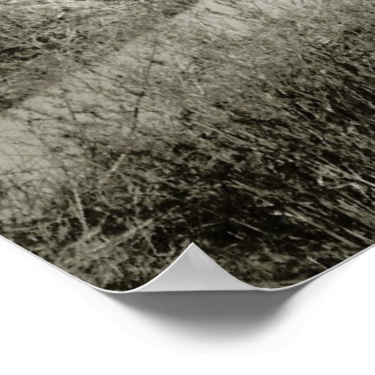 De lange en winde Weg Poster (Hoek)