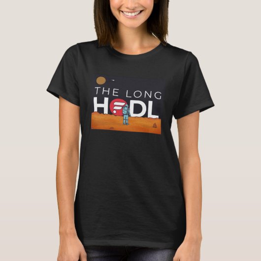 De lange greep, flare naar de maan crypto item Bee T-shirt (Voorkant)