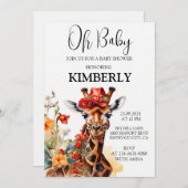 De Lange Hals Giraffe Kaart (Voorkant / Achterkant)