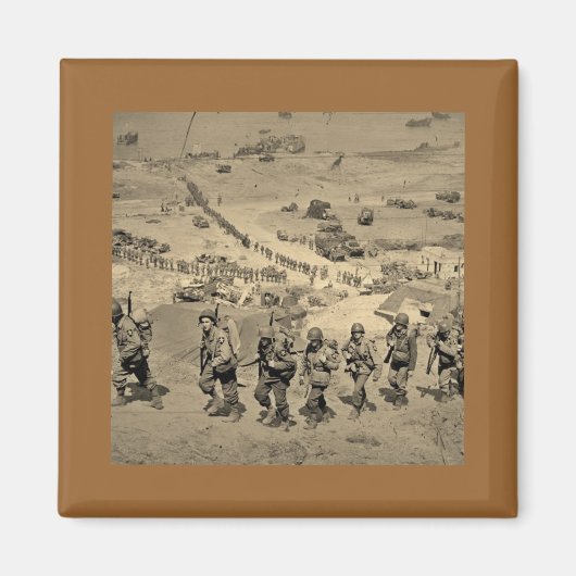 De lange lijn van het strand van Omaha Magneet (Voorkant)