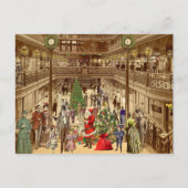 De lange lijst van de kerstman feestdagenkaart (Voorkant)