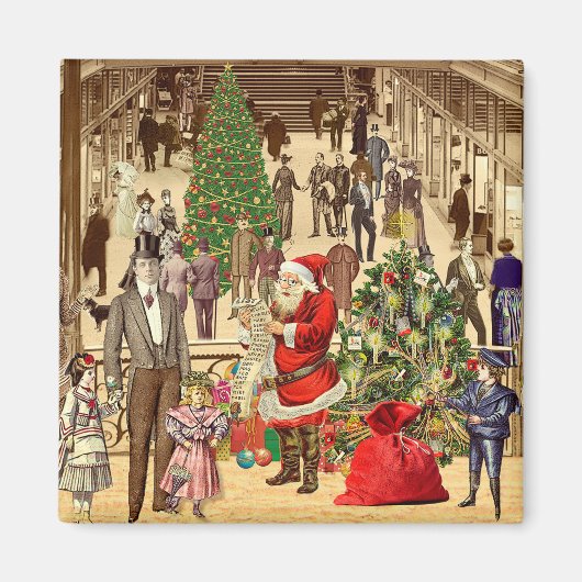 De lange lijst van de kerstman magneet (Voorkant)