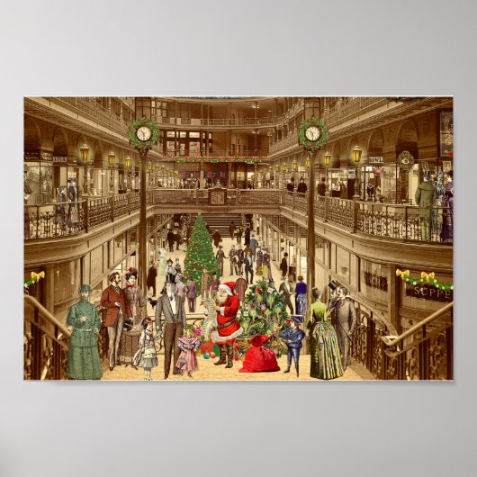 De lange lijst van de kerstman poster (Voorkant)