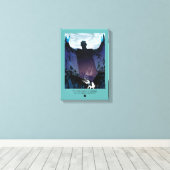 De lange nacht komt eraan canvas afdruk (Insitu (Houten vloer))