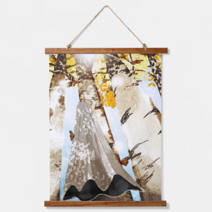 De lange reis hangend wandkleed