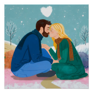 De lange reis van respect, winter perfect poster