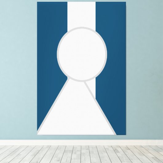 "De lange wachttijd" Canvas Afdruk (Insitu (Houten vloer))