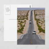 De lange weg door de Death Valley Briefkaart (Voorkant / Achterkant)