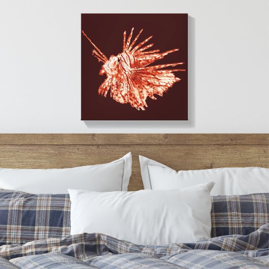 De langoest canvas afdruk (Insitu (Slaapkamer))