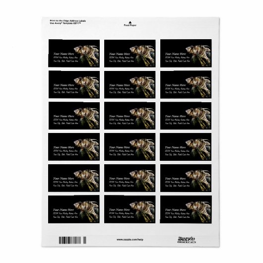 De langoest etiket (Full Sheet)