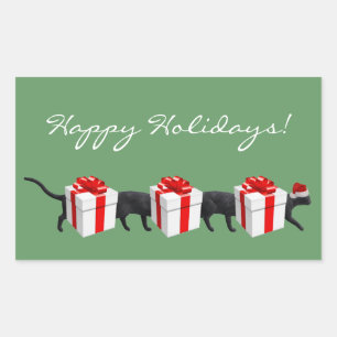 De langste kat ter wereld rechthoekige sticker