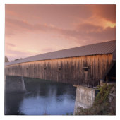 De langste overdekte brug in de Verenigde Staten Tegeltje (Voorkant)