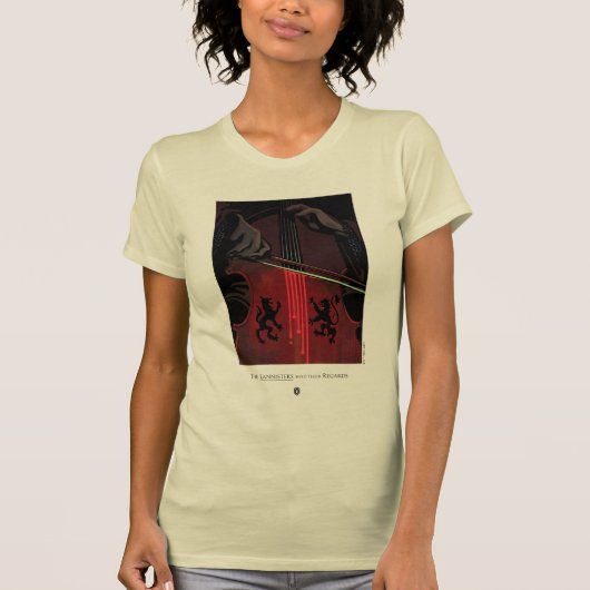 De lannisters sturen hun respect t-shirt (Voorkant)