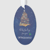 De l'arbre de Noël orthodontiste Nom personnalisab (devant)