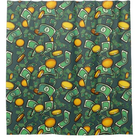 De l'argent ! Rideau de douche (Devant)