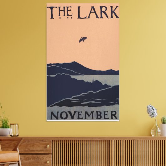 De Lark Florence Lundbord Abstract Canvas Afdruk (Insitu (Woonkamer))