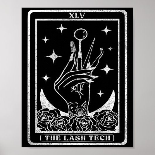 De Lash Tech Tarot Kaart De Lash Tech, S Poster (Voorkant)