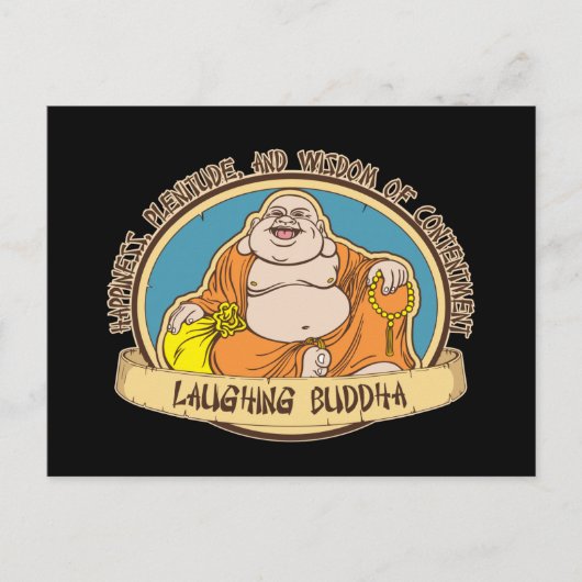 De lasterende Boeddha Briefkaart (Voorkant)