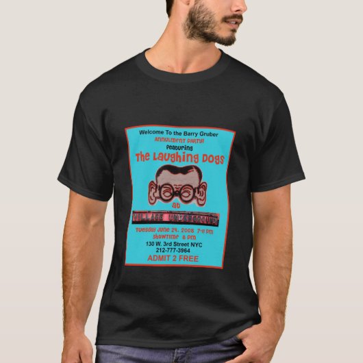 De lasterende Hogs Party on Black T-shirt (Voorkant)