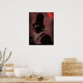 De lat van de Leader drukt Poster (Keuken)