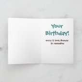 De late Otter van de Verjaardag Kaart (Binnen)