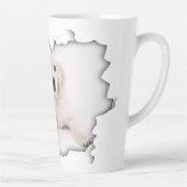 De latte Mok van het hondenontwerp | Tele mokken (Rechts)