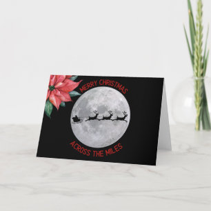 De l'autre côté de la carte de Noël - Poinsetta