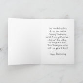 De L'Autre Côté De Miles Carte Thanksgiving Orchid (Intérieur)