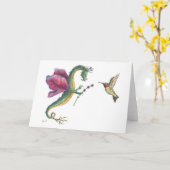 De lavendeldraak kaart (Gele Bloem)