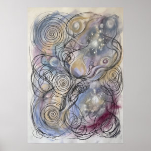 De Lavendelkaart van de Ziel Wandkunst Poster