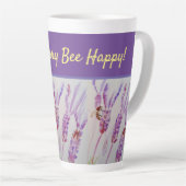 De lavenderventilator maakt zich geen zorgen over latte mok (Rechterhoek)