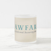 De Lawfare Frosted Glass Mok (Center)