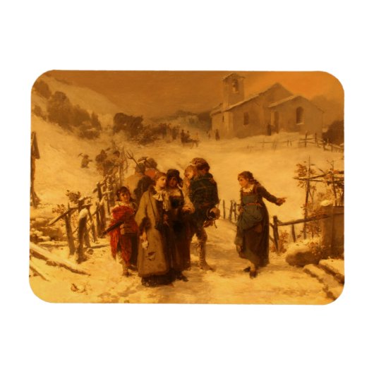 De lawine (door Gerolamo Induno) Magneet (Horizontaal)