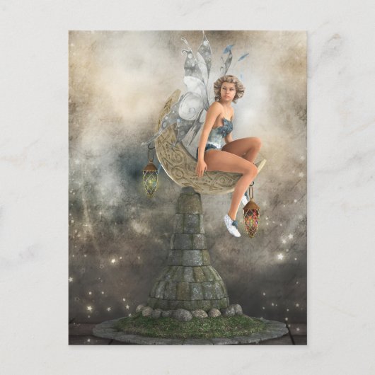 De Lazy Moon Fairy Briefkaart (Voorkant)