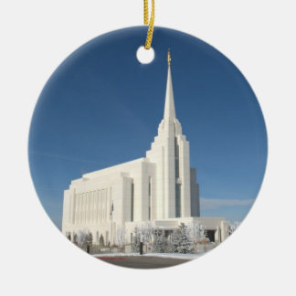 De LDS-tempel van Rexburg Keramisch Ornament