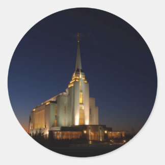 De LDS-tempel van Rexburg Ronde Sticker