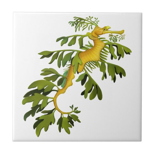 De Leafy Zee Dragon Art Tile Tegeltje (Voorkant)