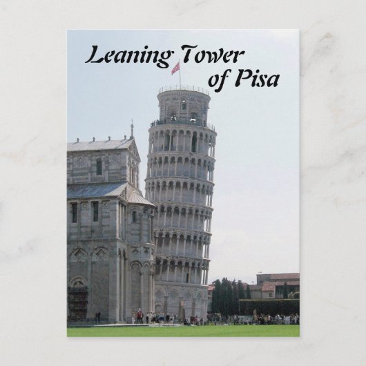 De Leaning Tower van Pisa Briefkaart (Voorkant)