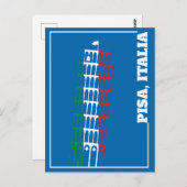 De Leaning Tower van Pisa, Italië Briefkaart (Voorkant / Achterkant)
